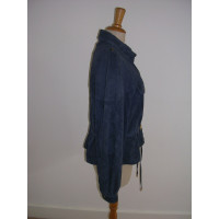 Diane Von Furstenberg Jacket/Coat Suede in Blue