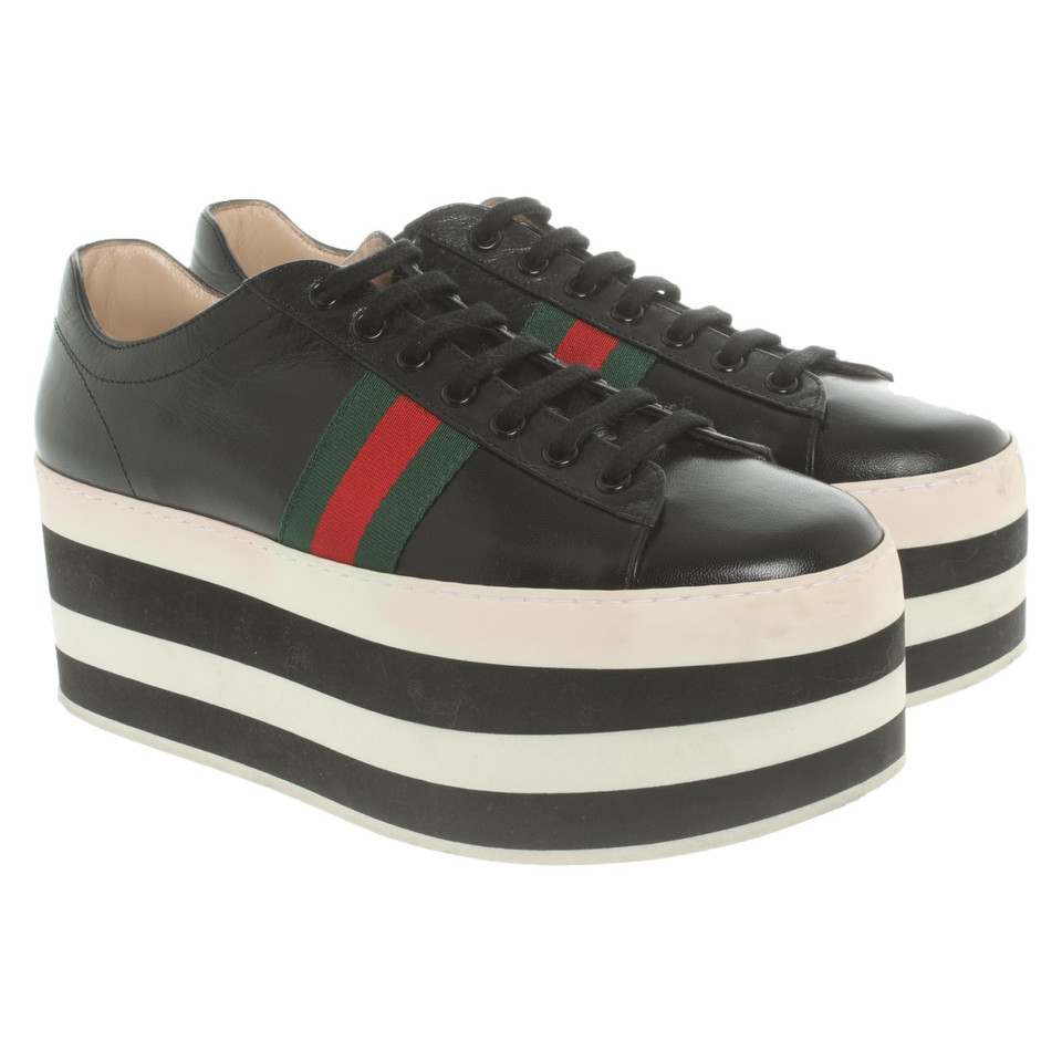 Gucci Trainers Leather in Black