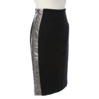 Msgm skirt in black / silver