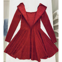 Alaïa Kleid aus Wolle in Rot