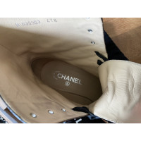 Chanel Stiefeletten aus Leder in Schwarz