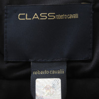 Roberto Cavalli Cocktailkleid mit weißer Borte