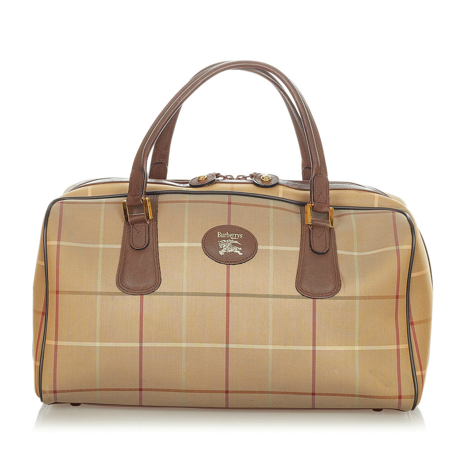 Burberry Travel bag Canvas in Brown