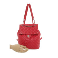 Chanel Rucksack aus Leder in Rot