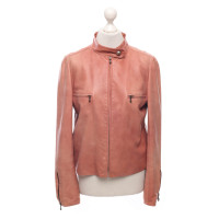 Chanel Jacket/Coat Leather in Pink