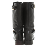 Fendi Boots Leather in Black