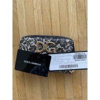 D&G Täschchen/Portemonnaie aus Leder in Schwarz