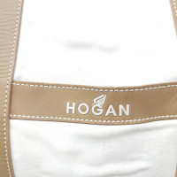 Hogan Tote Bag aus Canvas in Weiß