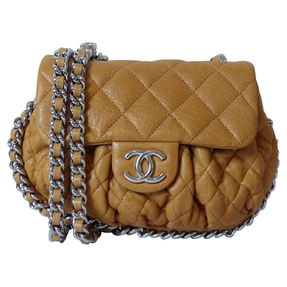 Chanel Shoulder bag Leather in Ochre