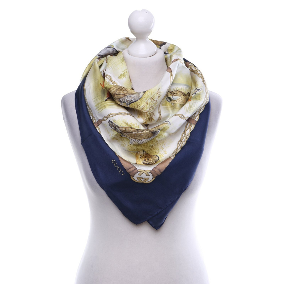 Gucci Zijden sjaal met motiefprint