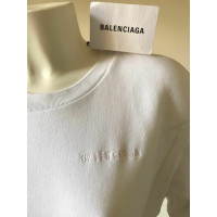 Balenciaga Oberteil aus Baumwolle in Weiß