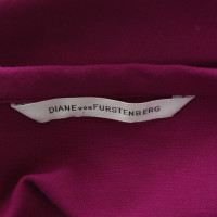 Diane Von Furstenberg Jersey jurk in fuchsia
