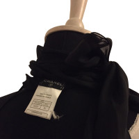 Chanel Oberteil aus Seide in Schwarz