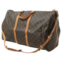 Louis Vuitton Keepall 55 aus Canvas in Braun