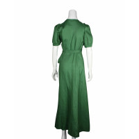 Reformation Kleid aus Leinen in Grün