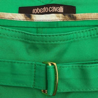 Roberto Cavalli Short en Coton en Vert