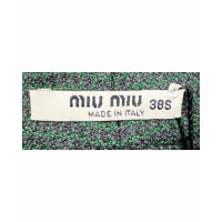 Miu Miu Short Wol in Groen