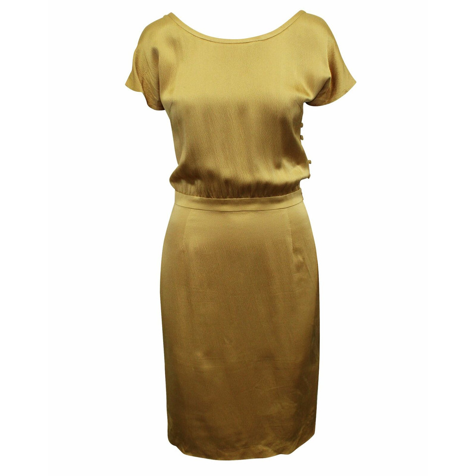 Escada Dress Silk in Gold