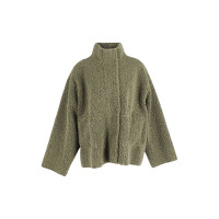 Frankie Shop Jacket/Coat Fur in Green