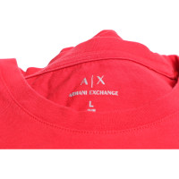 Armani Exchange Top Cotton in Red