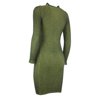Mugler Kleid aus Wolle in Grün