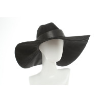 Isabel Benenato Hat/Cap Leather in Black