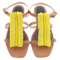 Marni Sandalen met gele pailletten