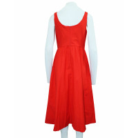 Karen Millen Kleid aus Baumwolle in Rot