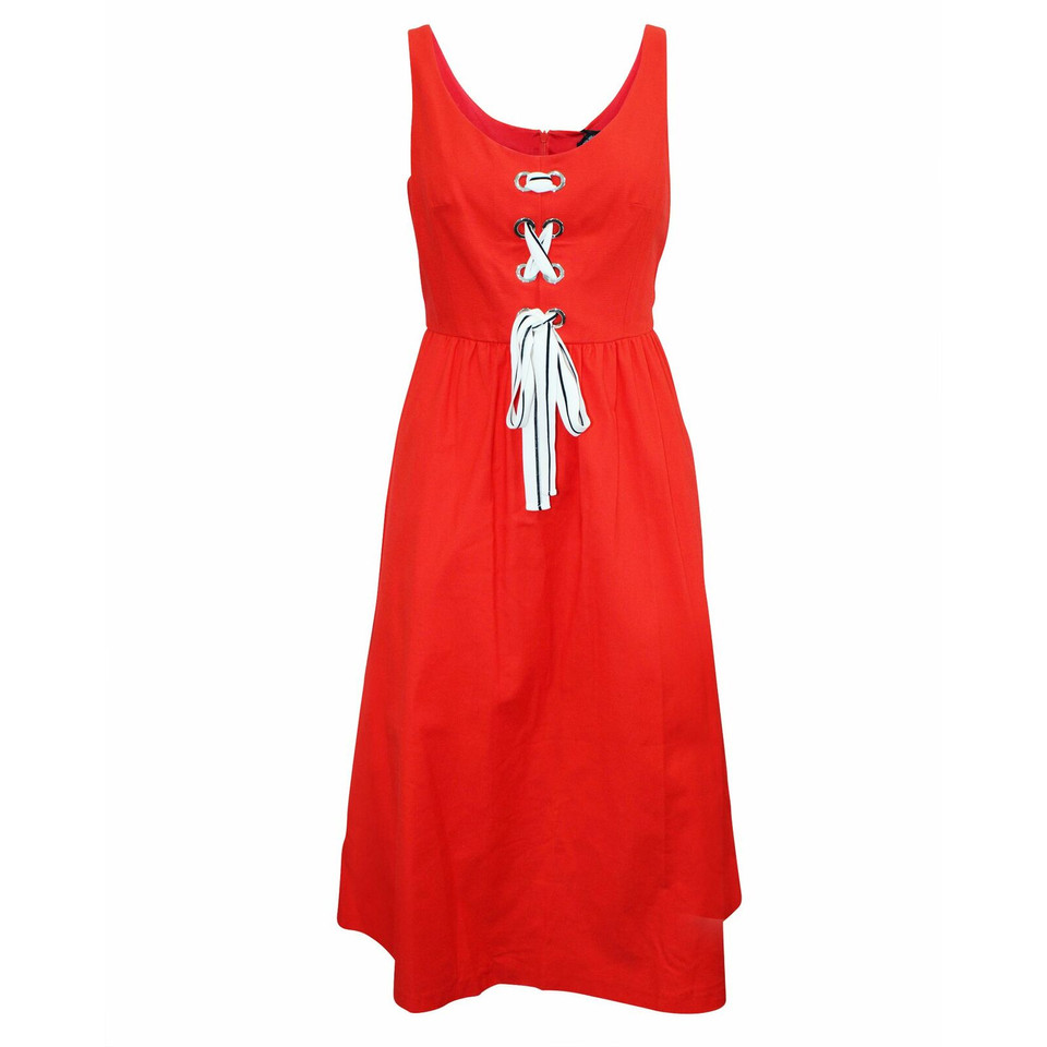 Karen Millen Kleid aus Baumwolle in Rot
