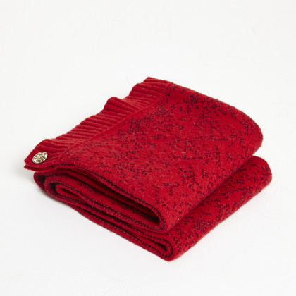 Chanel Jacke/Mantel aus Kaschmir in Rot