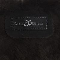 Style Butler Vest met bont van de wasbeer
