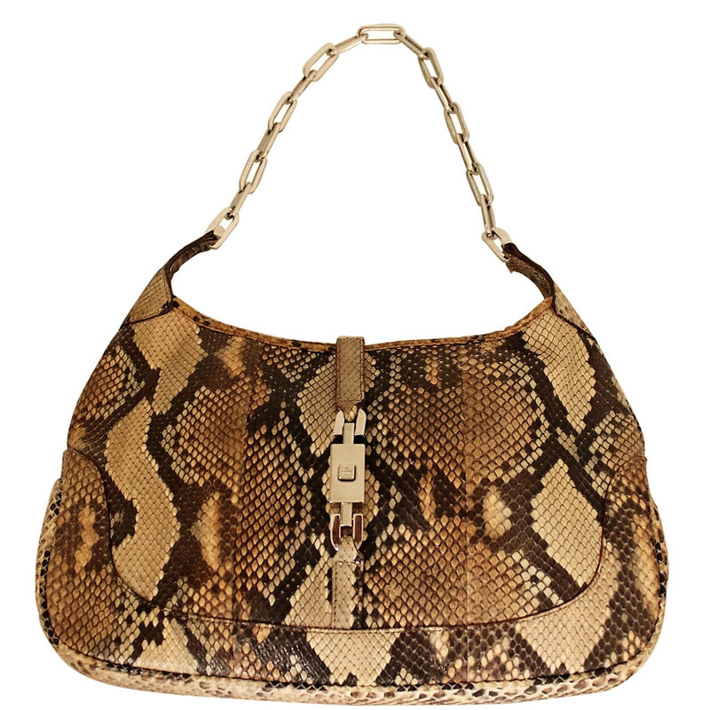 Gucci "Jackie O shoulder bag" made of Python leather