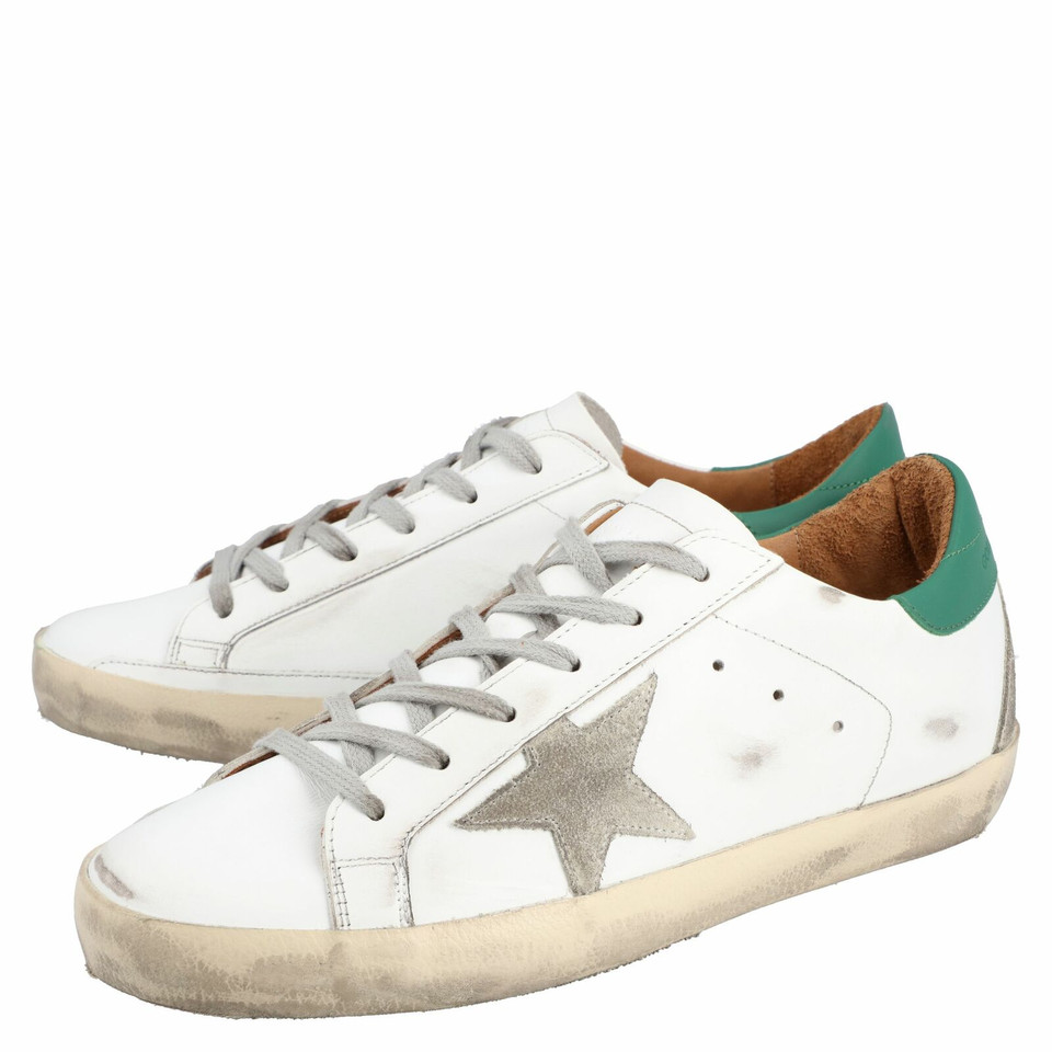 Golden Goose Sneaker in Pelle in Bianco