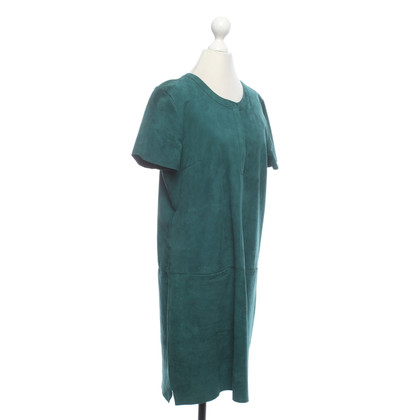 Dna Amsterdam Kleid aus Wildleder in Grün