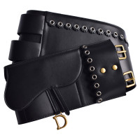 Dior Saddle Belt Bag aus Leder in Schwarz
