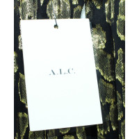 A.L.C. Kleid aus Seide in Schwarz