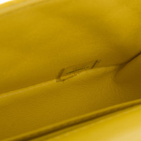 Chanel Timeless Mini Rectangle aus Leder in Gelb
