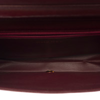 Chanel Flap Bag aus Leder in Bordeaux