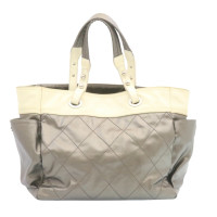 Chanel Tote Bag aus Canvas in Silbern