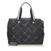 Chanel Handtasche aus Baumwolle in Schwarz