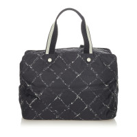 Chanel Handtasche aus Baumwolle in Schwarz