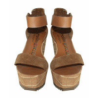 Pedro Garcia Wedges Leather in Brown