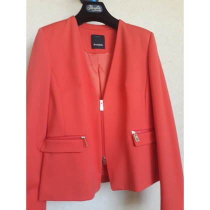 Pinko Jacket/Coat in Orange
