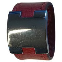 Hermès Ring aus Leder in Rot