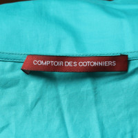 Comptoir Des Cotonniers Robe en Coton en Turquoise