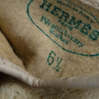 Hermès Gants de couleur beige