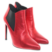 Saint Laurent Ankle boots Leather in Red