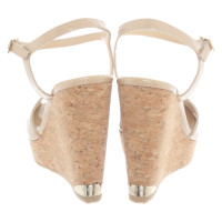 Jimmy Choo Sandalen Lakleer in Beige