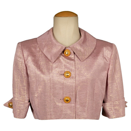 Escada Giacca/Cappotto in Cotone in Rosa