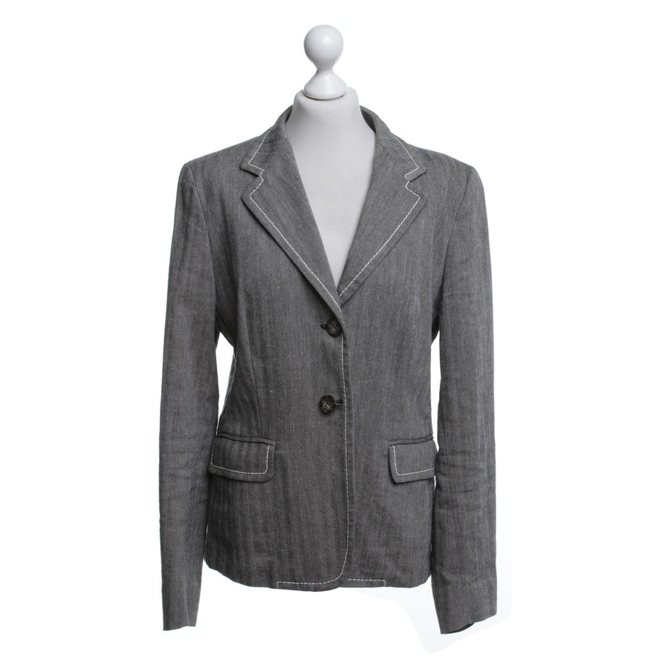 Max Mara Blazer met linnen-aandeel